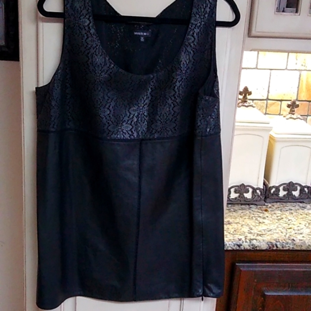 Lafayette 148 New York Leather Tank